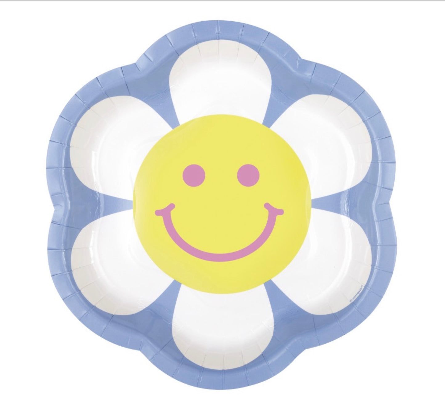 Groovy Birthday Flower Shaped 8.25" Plates  8ct
