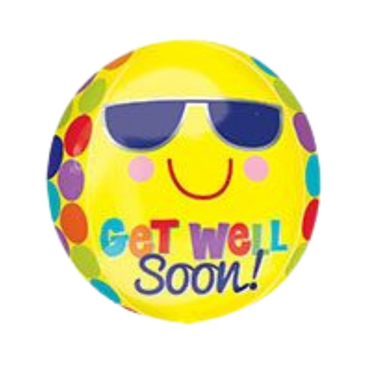 ORBZ GET WELL SOON BRIGHT SUN FACE 16"