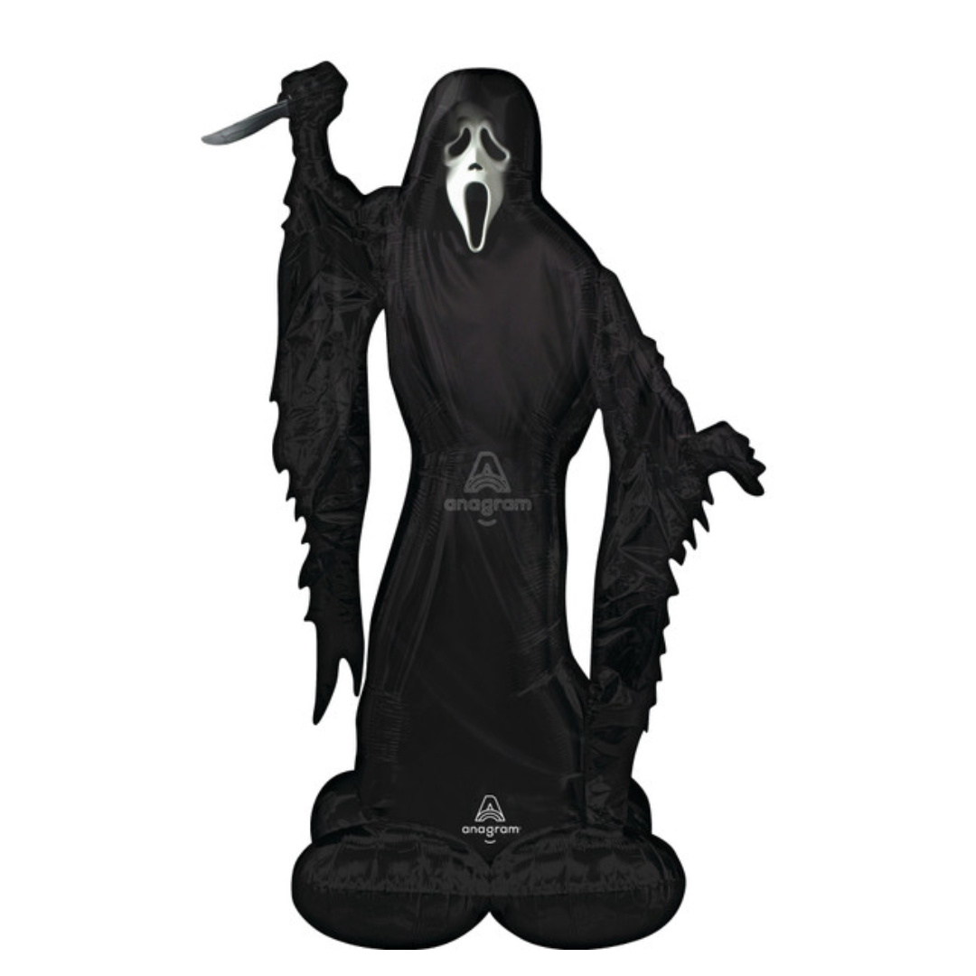 64"A Airloonz Halloween Scream Ghost Face Pkg (1 count)