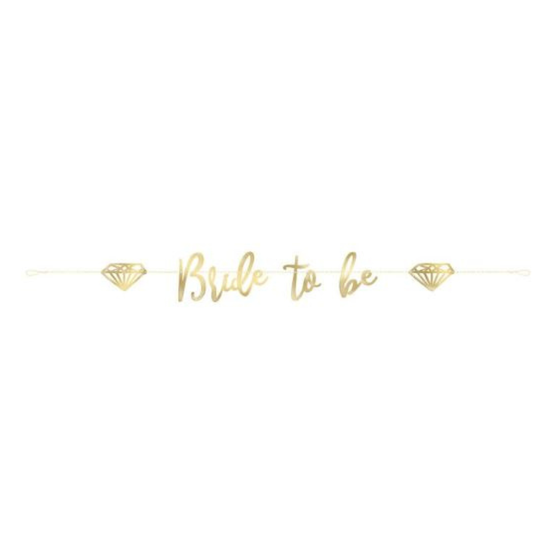 Gold Bride to Be Banner 6 ft