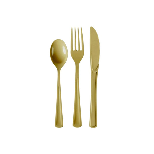 Gold Cutlery Combo Pack