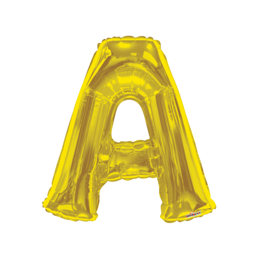 34" Gold Letter Foil Balloons