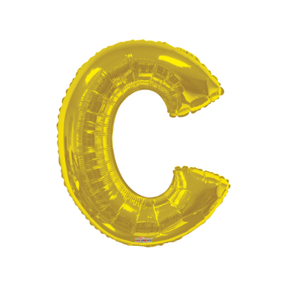 34" Gold Letter Foil Balloons