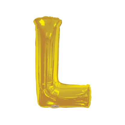 34" Gold Letter Foil Balloons