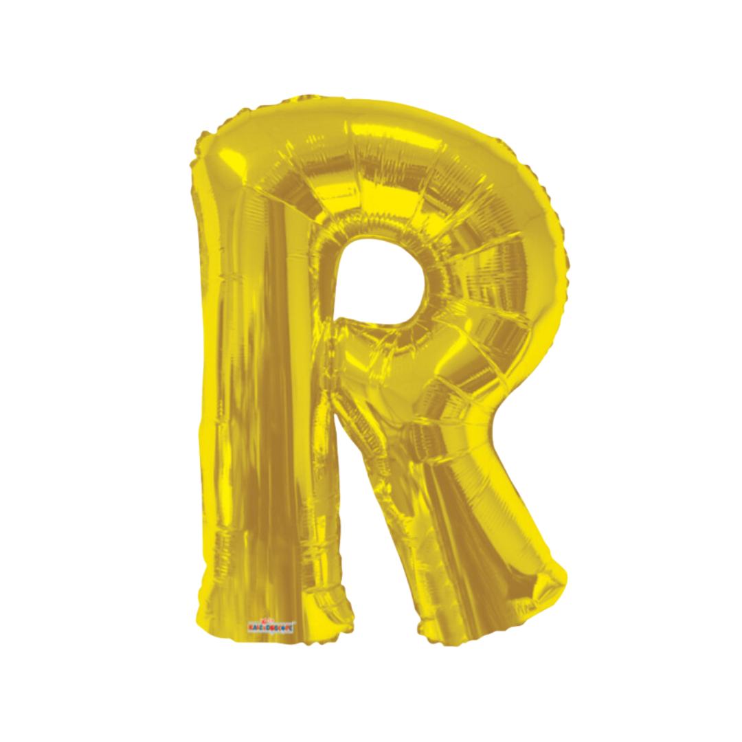 34" Gold Letter Foil Balloons