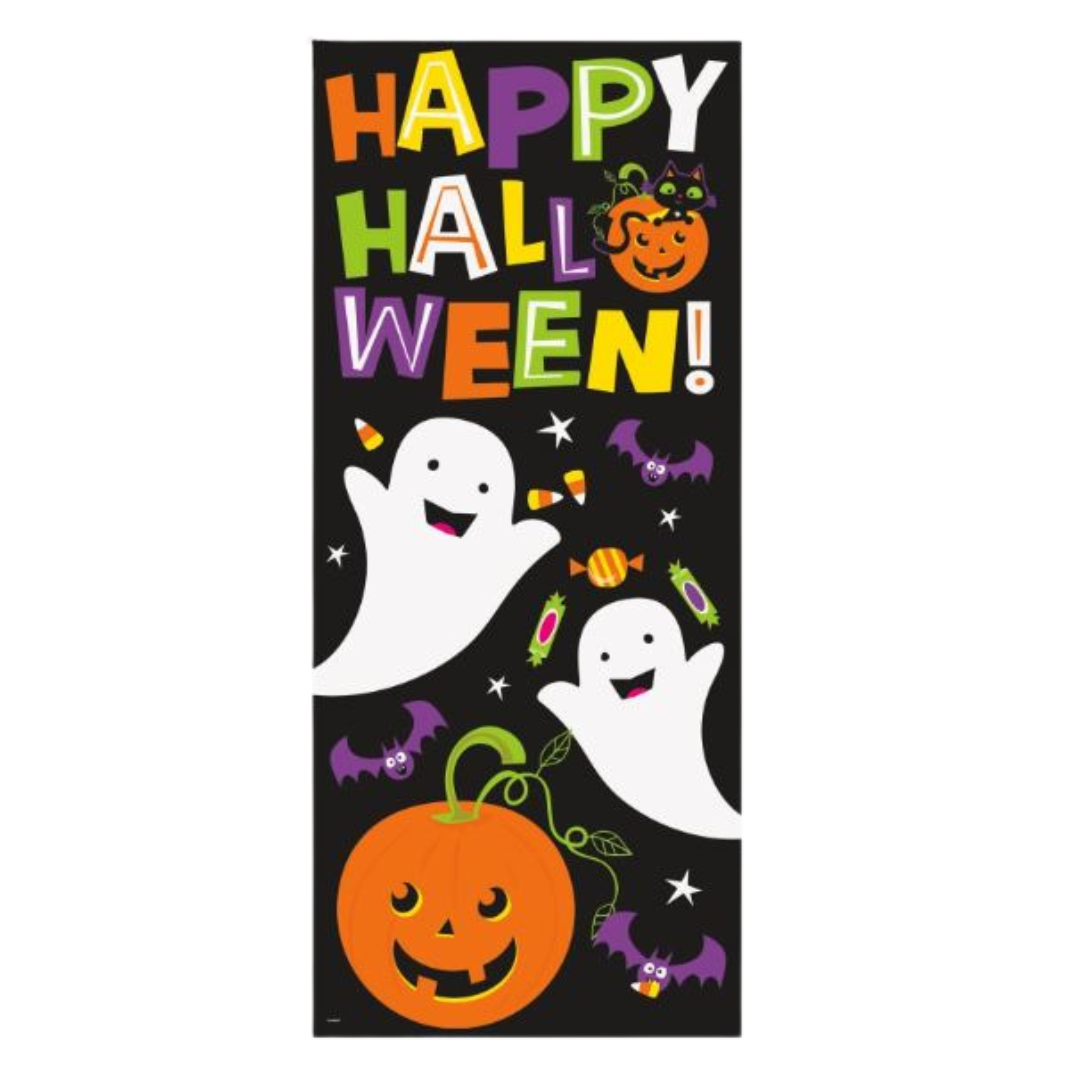 Cat & Pumpkin Door Poster 27"x60"