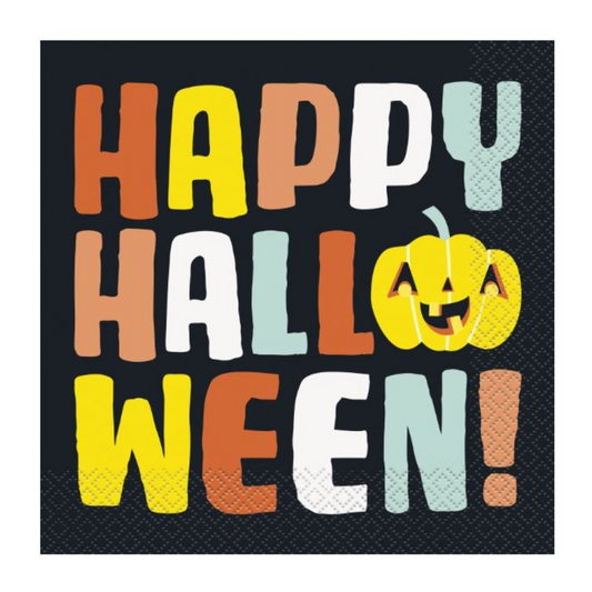 Pastel Pumpkin Halloween Luncheon Napkins 16ct
