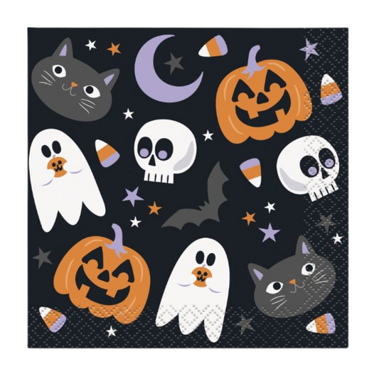 Halloween Night Beverage Napkins 16ct