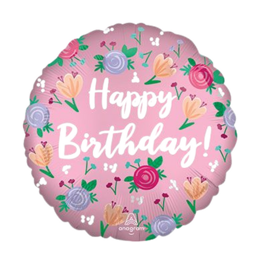 Happy Birthday Satin Peony