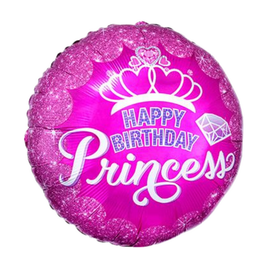 18" Happy Birthday Princess Balloon