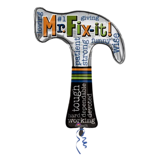 35" Mr. Fix It Hammer Balloon