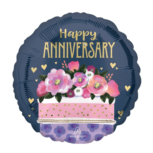 18" Happy Anniversary Balloon