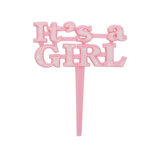 It's a Girl Cake Picks  8ct