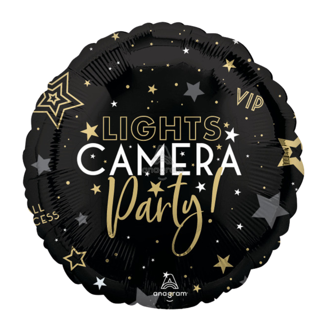 18"A Lights Camera Party