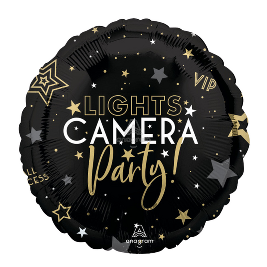 18"A Lights Camera Party