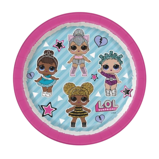 LOL Surprise Round 7" Dessert Plates 8ct