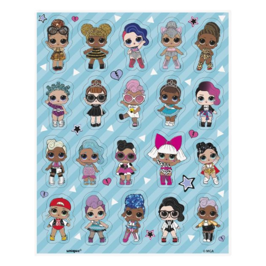 LOL Surprise Sticker Sheets 4ct