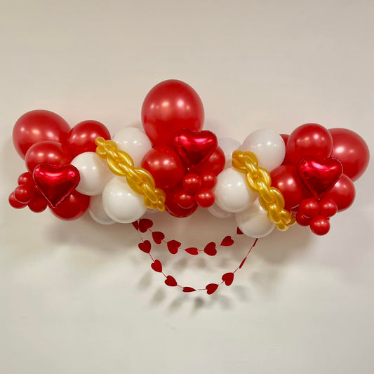 Locked Into Love Balloon Garland