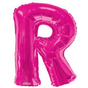 LRG LETTER R HOT PINK ANAGRAM 34"