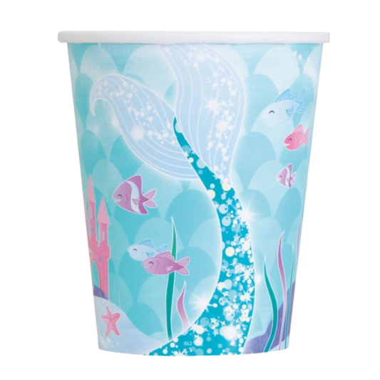 Mermaid 9oz Paper Cups 8ct