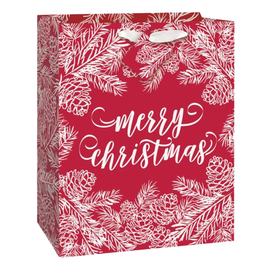Red & White Merry Christmas Large Gift Bag