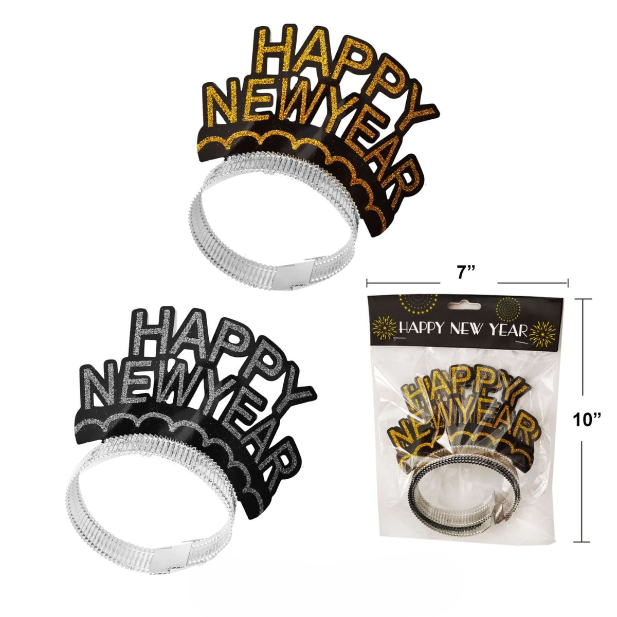 10"HAPPY NEW YEAR HEAD BAND