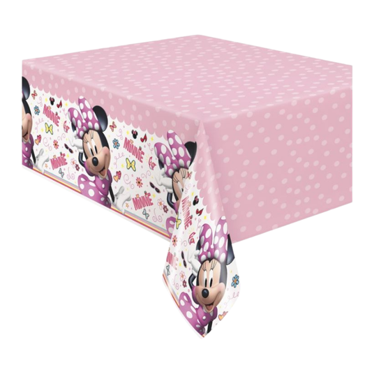 Disney Iconic Minnie Mouse Rectangular Plastic Table Cover 54" x 84"