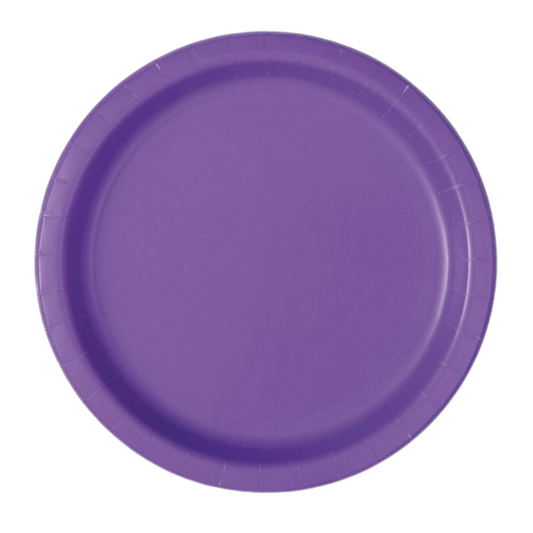 7" Neon Purple Plates