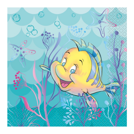 Disney The Little Mermaid Luncheon Napkins  16 Count
