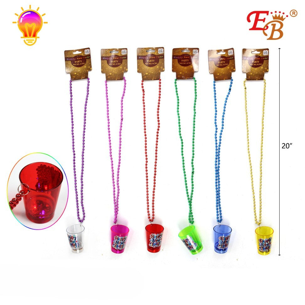 20" NEW YEAR NECKLACE CUP W/ LIGHT