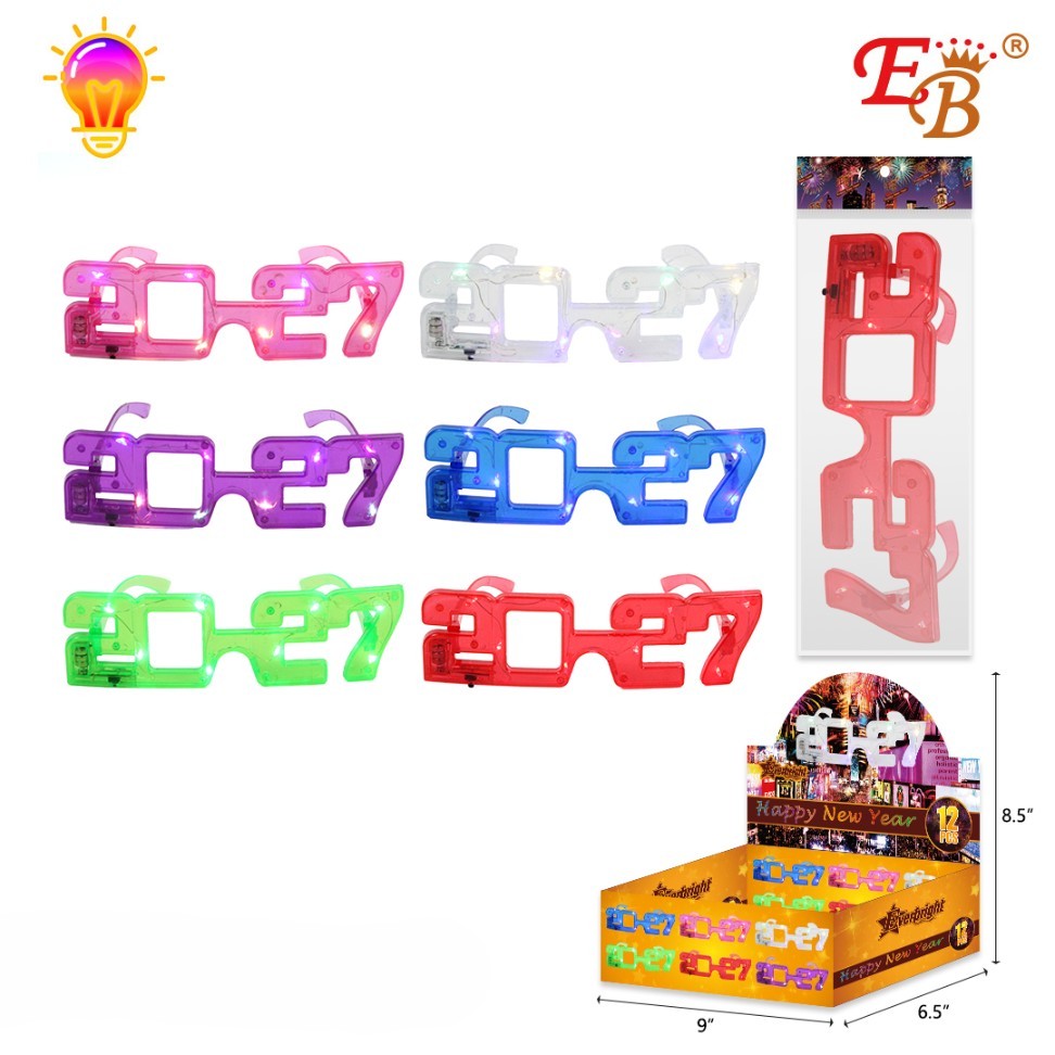 2027 NEW YEAR GLASSES W/LIGHT