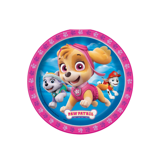 Paw Patrol Girl Round 7" Dessert Plates  8 Count
