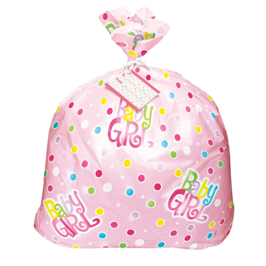 Pink Baby Shower Cellophane Gift Bag
