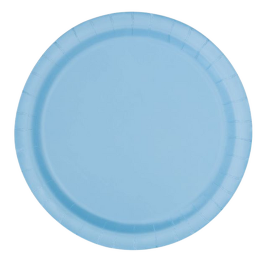 7" Powder Blue Plates