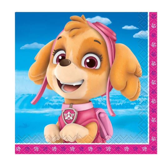 Paw Patrol Girl Beverage Napkins 16ct