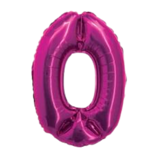 14" Fuchsia Numbers