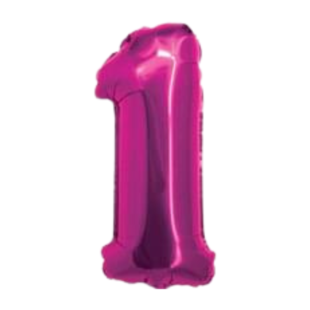 14" Fuchsia Numbers
