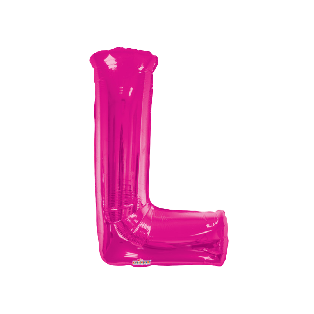 34" Magenta Letter Foil Balloons