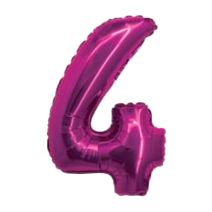 14" Fuchsia Numbers