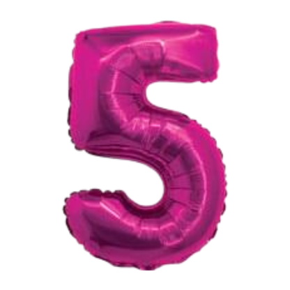 14" Fuchsia Numbers