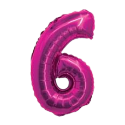 14" Fuchsia Numbers