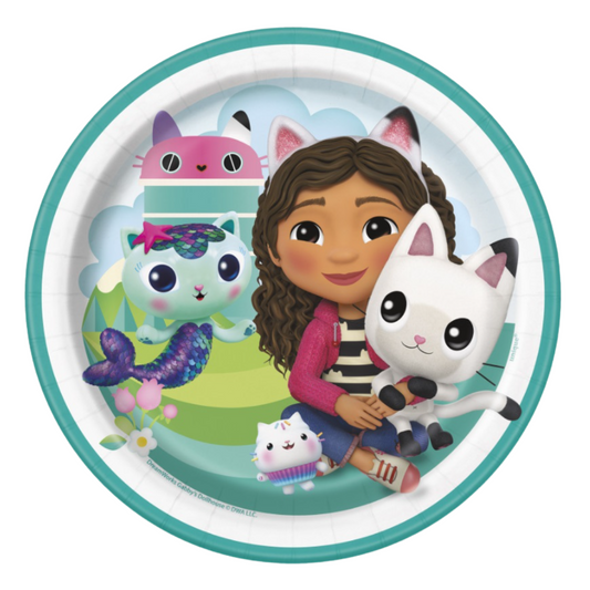 Gabby's Dollhouse Round 7" Dessert Plates  8 Count