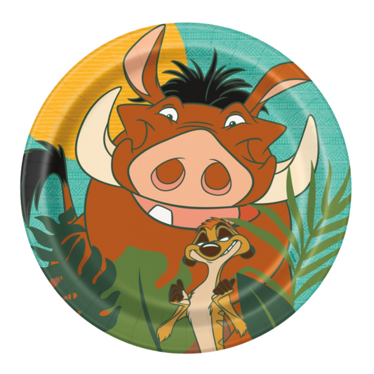 Lion King Round 7" Dessert Plates 8 Count