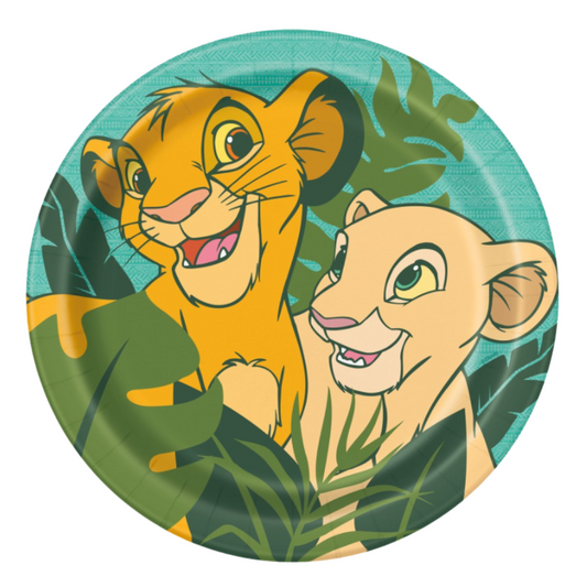 Lion King Round 9" Dinner Plates 8 Count