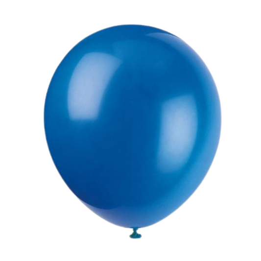 12" Latex Balloons 10ct - Royal Blue