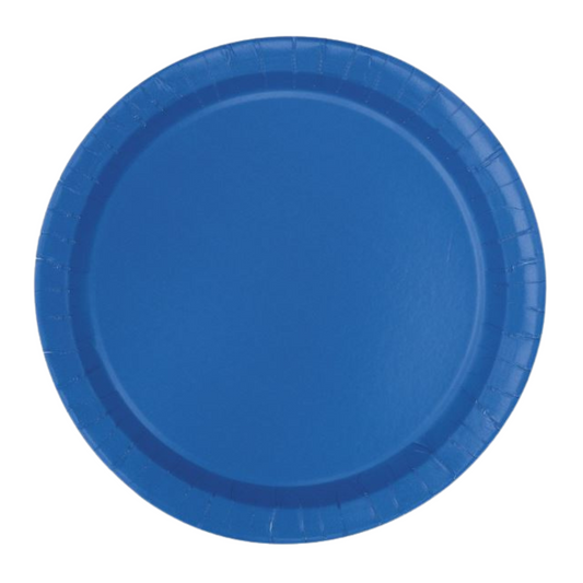 7" Royal Blue Plates