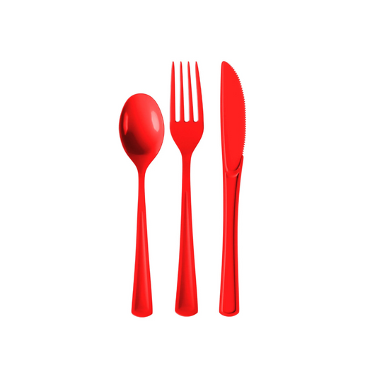 Red Cutlery Combo Pack