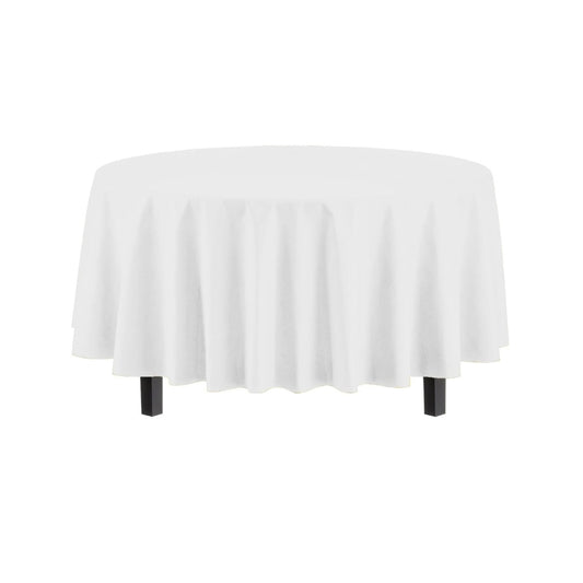 Round White Plastic Table Cover