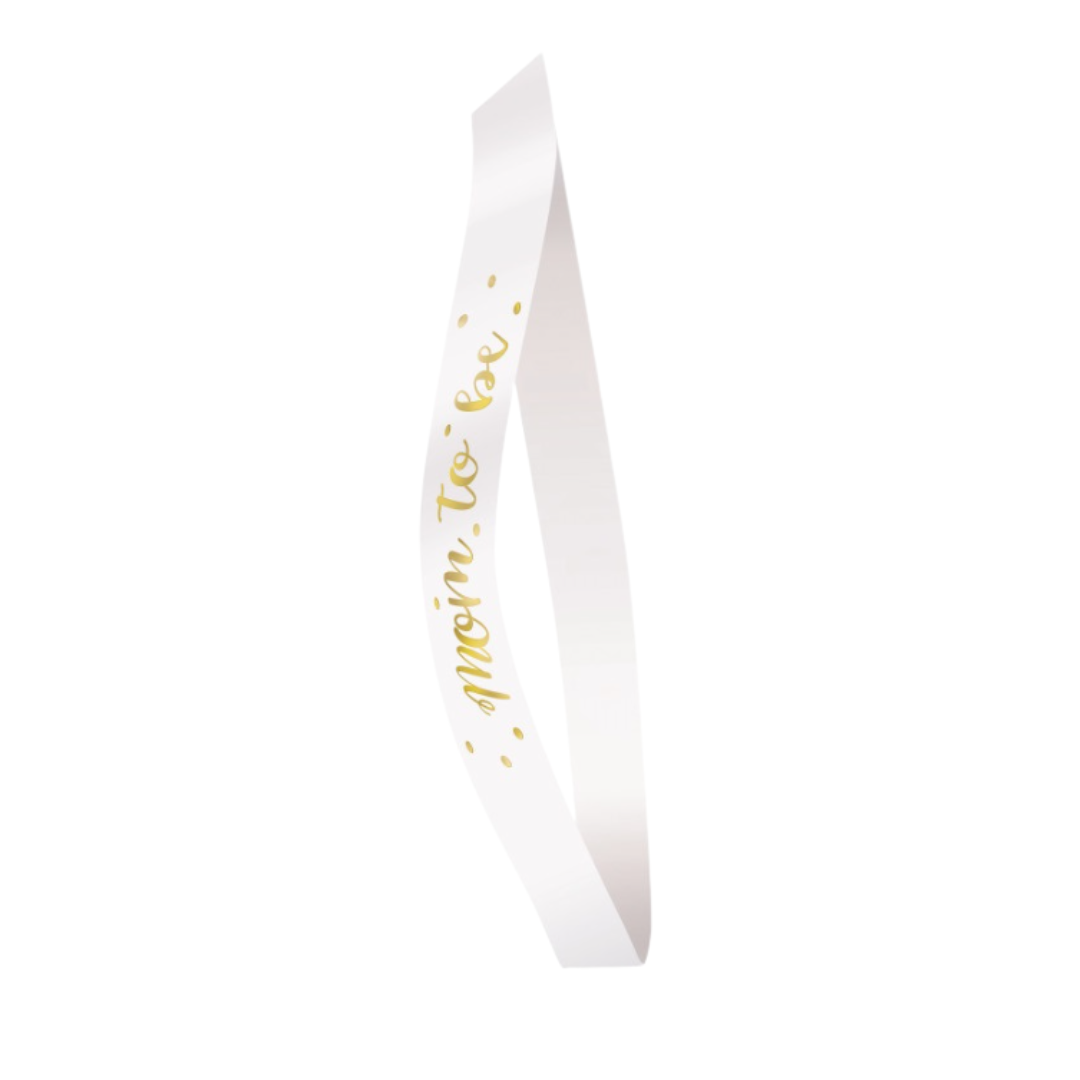 Mom to be Baby Shower Sash