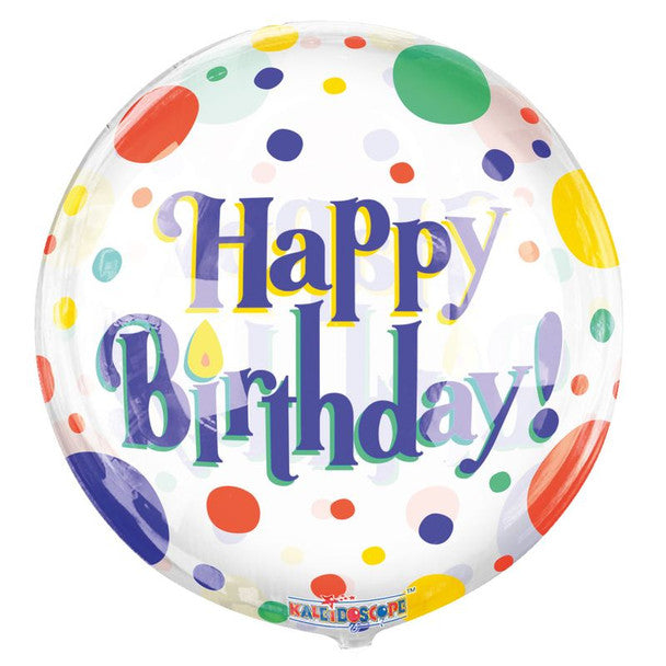 18"C Happy Birthday Dots GBall